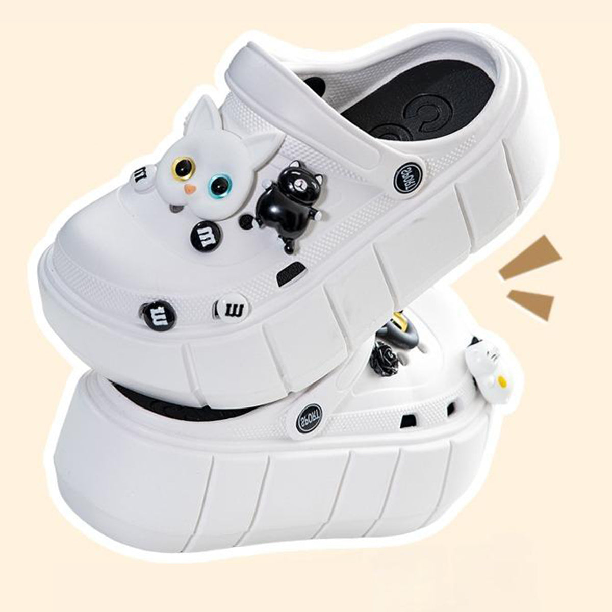 Platform Shoes Women's Outdoor Wear Summer Ins Tide Non-Slip All-Matching Height Increasing Muffin Toe Cap Beach Slippers Women's
