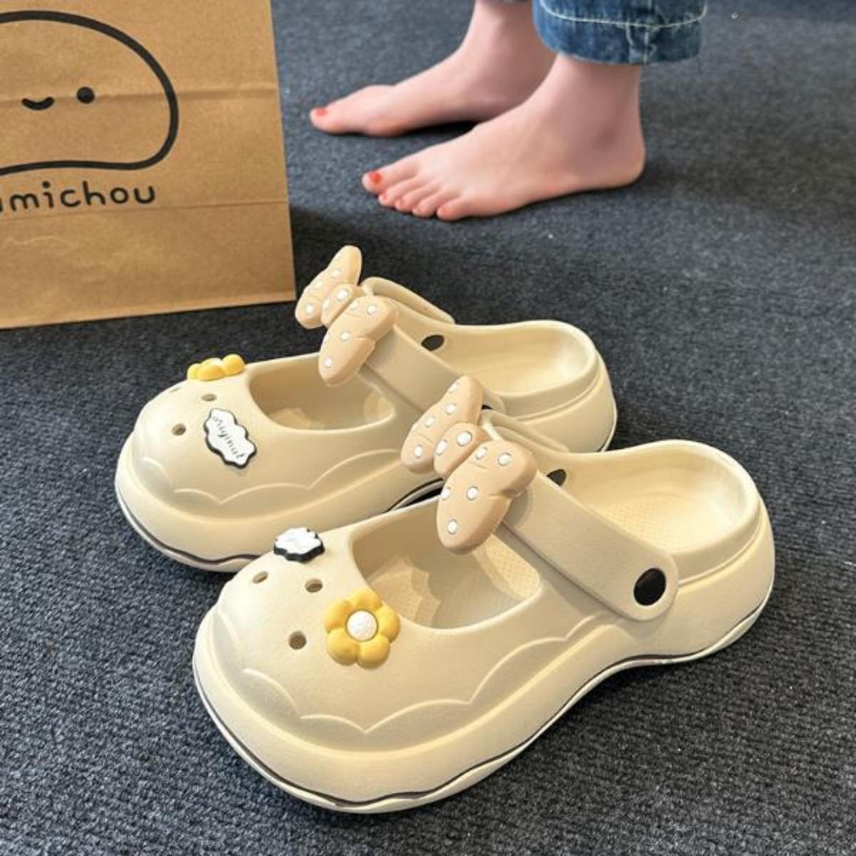 Platform Shoes Women's Summer Outdoor 2023 New Height Increasing Non-Slip Mary Jane Closed Toe Sandals Women's Summer Sandals