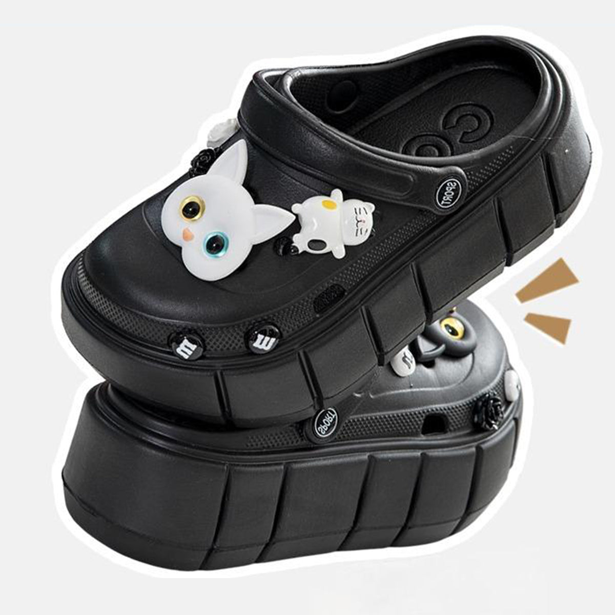 Platform Shoes Women's Outdoor Wear Summer Ins Tide Non-Slip All-Matching Height Increasing Muffin Toe Cap Beach Slippers Women's