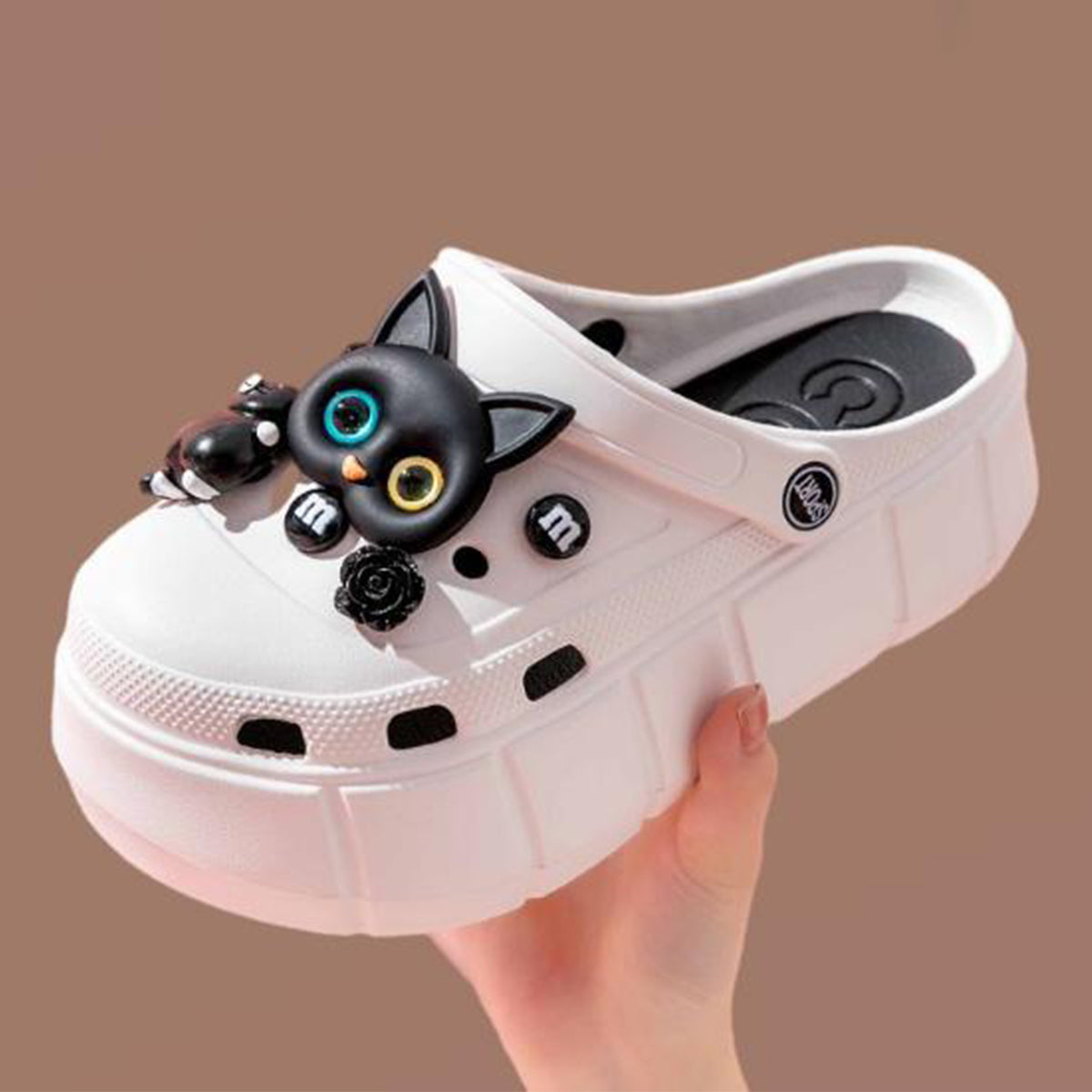Platform Shoes Women's Outdoor Wear Summer Ins Tide Non-Slip All-Matching Height Increasing Muffin Toe Cap Beach Slippers Women's