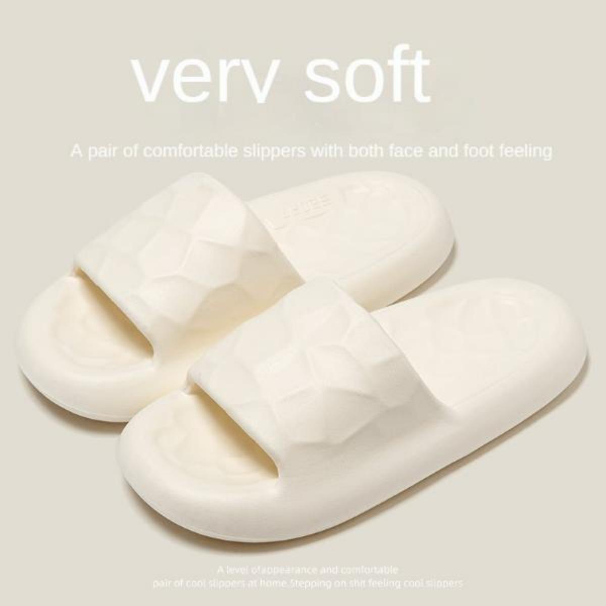 2023 New Summer Outerwear Slippers Women's Slippers Summer Indoor Home Non-Slip Thick Bottom Men's Bathroom Slippers