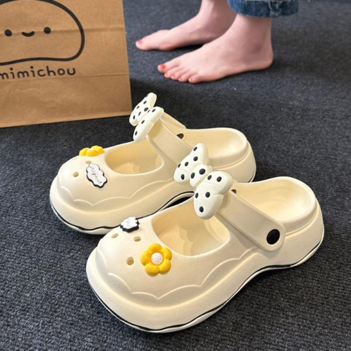 Platform Shoes Women's Summer Outdoor 2023 New Height Increasing Non-Slip Mary Jane Closed Toe Sandals Women's Summer Sandals
