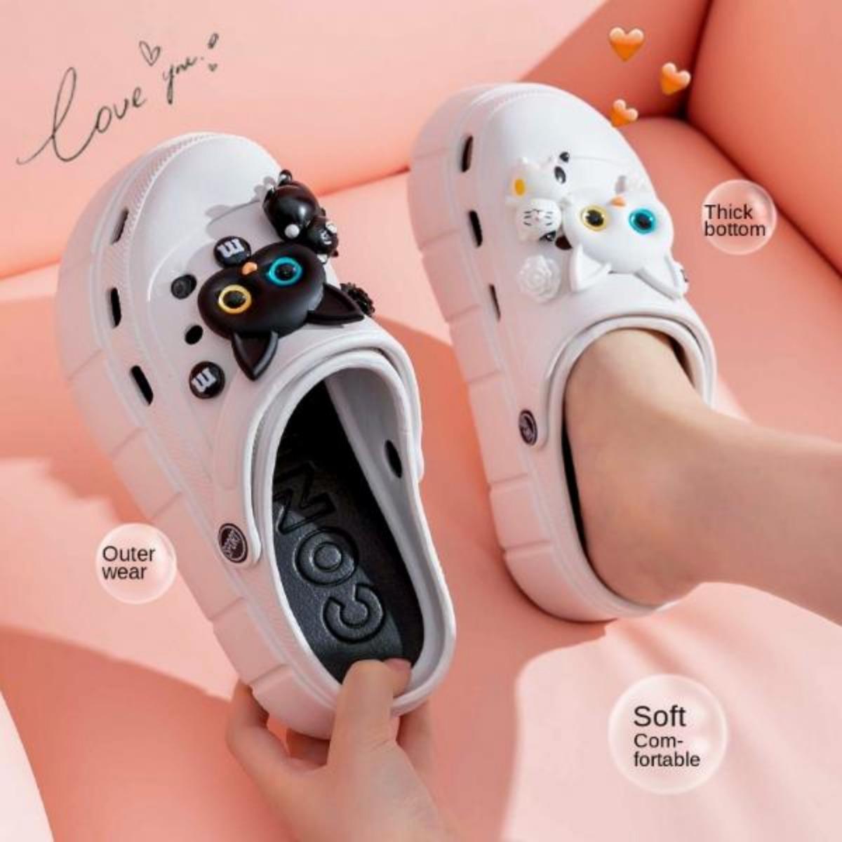 Platform Shoes Women's Outdoor Wear Summer Ins Tide Non-Slip All-Matching Height Increasing Muffin Toe Cap Beach Slippers Women's