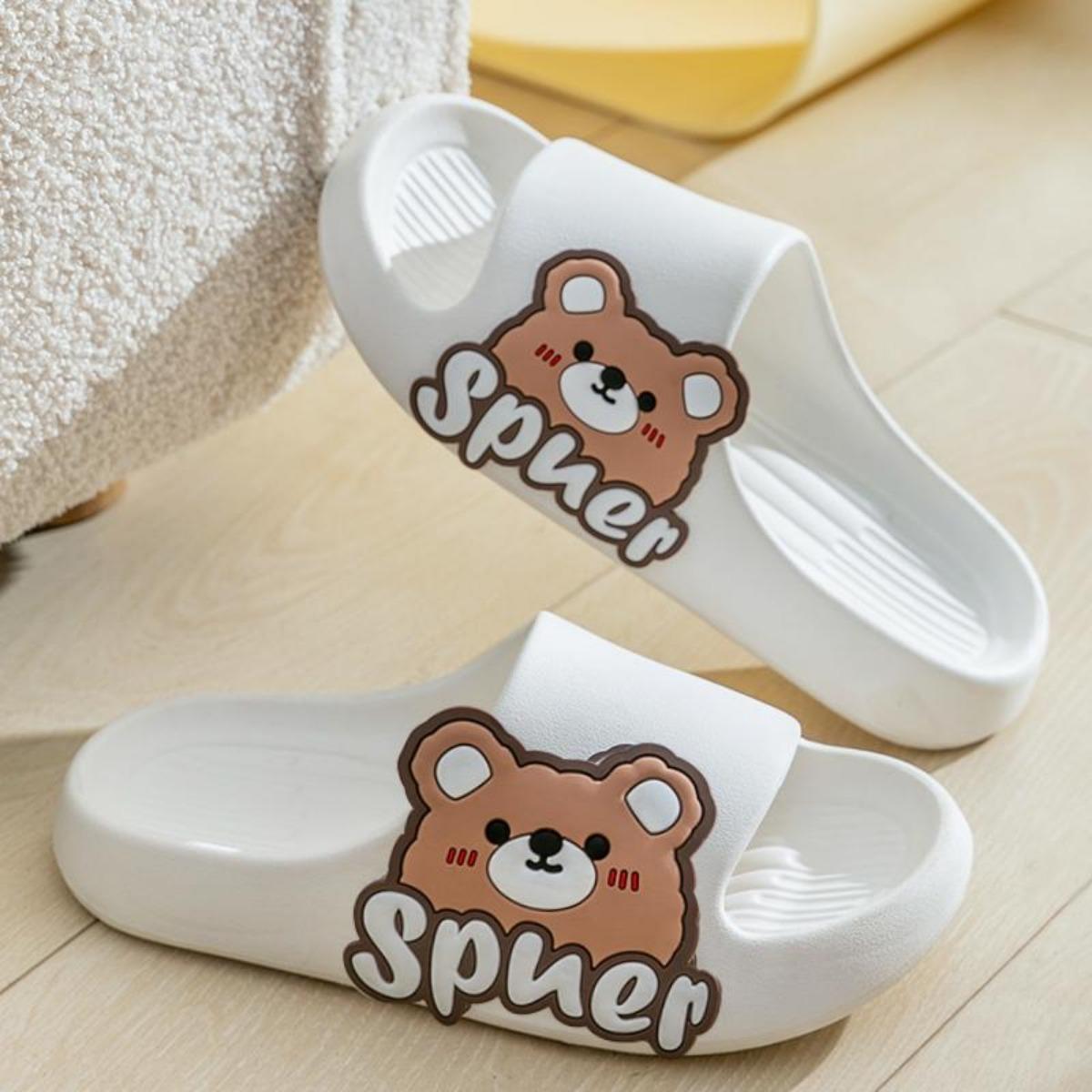 Buy 1 Get 1 Free Slippers Women's Summer Indoor Household Bath Couple's Anti-Slip Slippers Men's Outerwear
