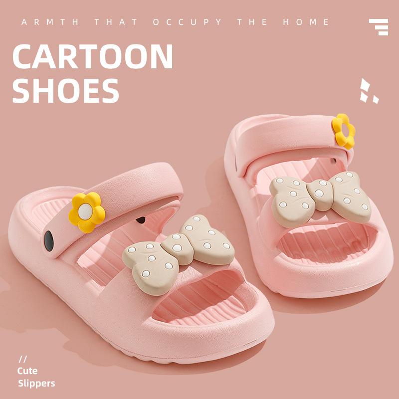 Women Summer Outdoor Home Soft Slippers Non-Slip Beach Sandals Two Wear Cute Slippers