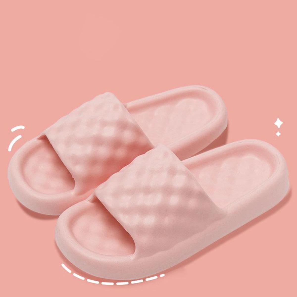 2023 New Slippers Men's Summer Wear Anti-odor Slippers Home Bathroom Soft Bottom Non-slip Couple Slippers