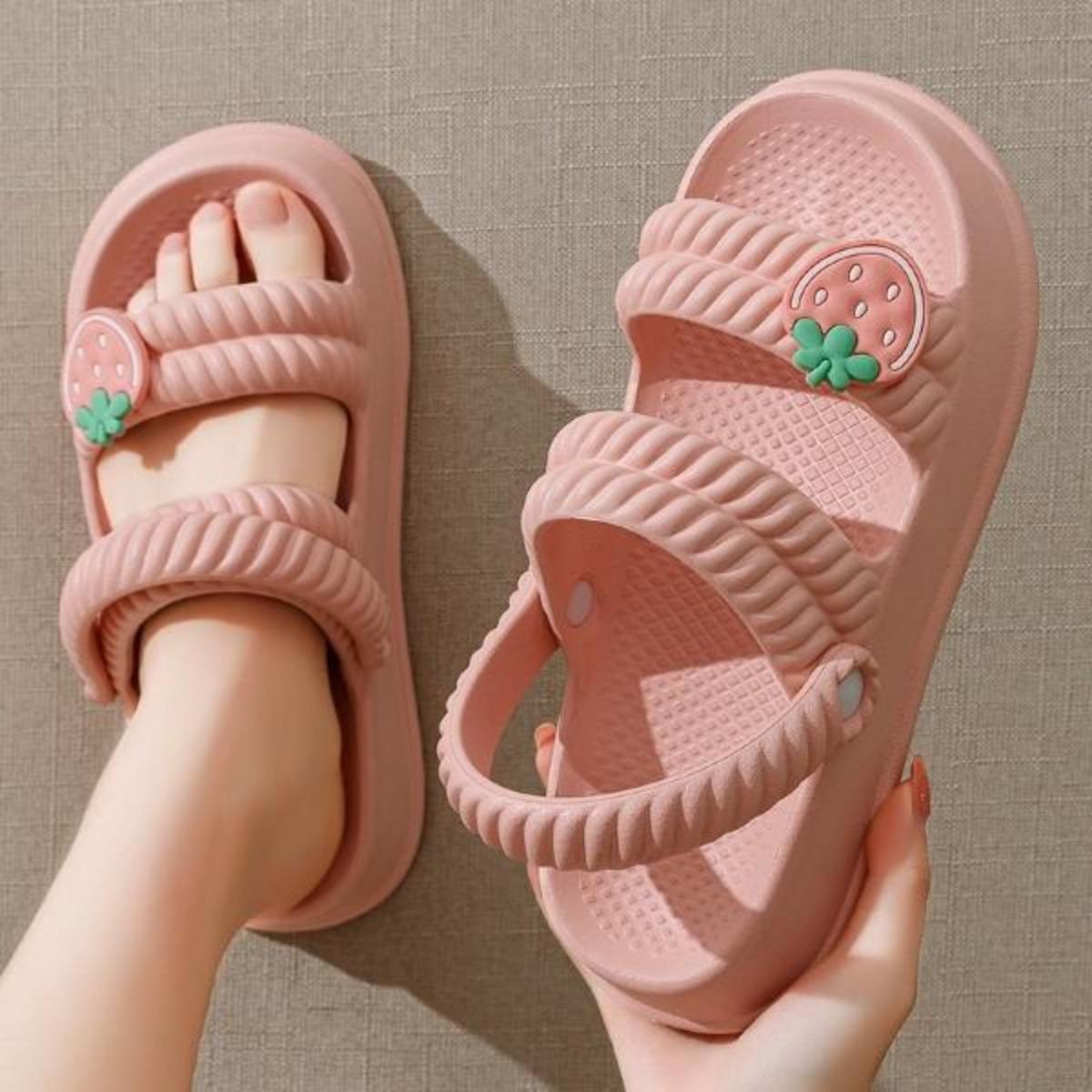 Women's Thick-Soled Two-Way Sandals for Summer Shoes for Outdoor Beach Sandals for Summer