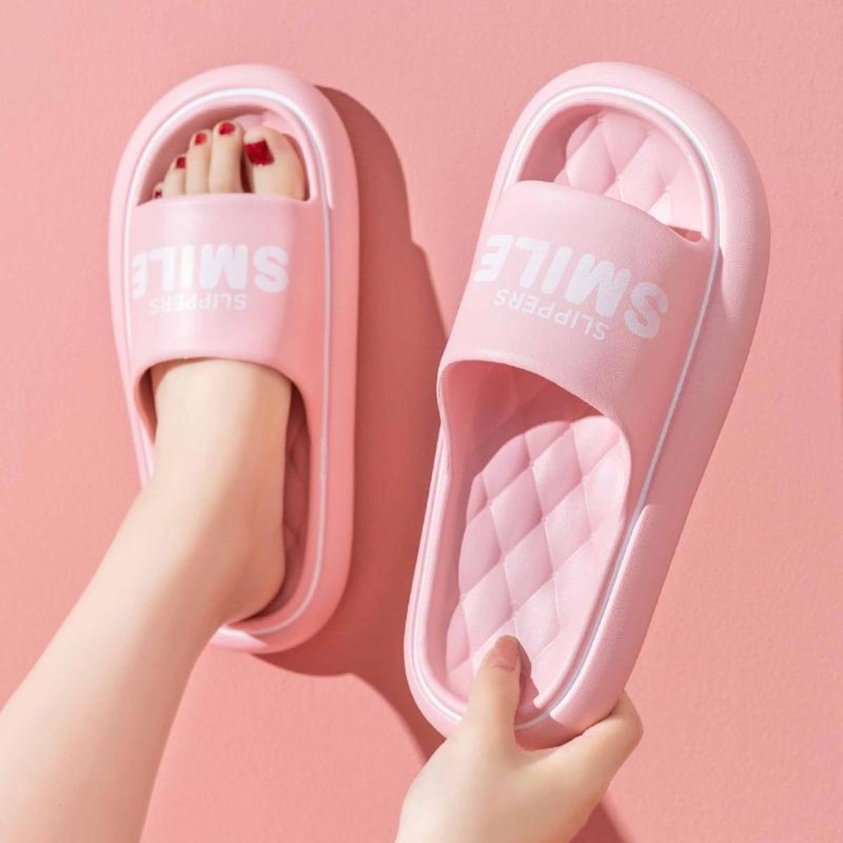 Deodorant Slippers for Women Summer Outdoor Non-Slip Indoor Home Couple Bathroom Bath Platform Slippers for Men Summer