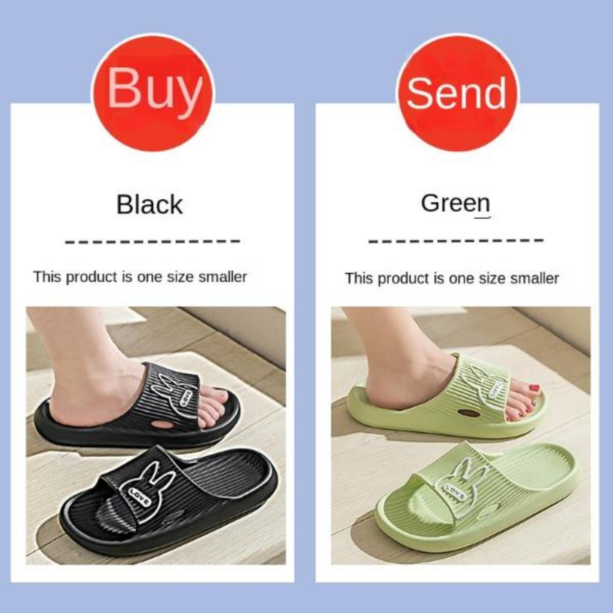 Buy One Get One Free Outdoor Slippers for Women Summer Indoor Household Bathroom Non-Slip Platform Eva Couple Slippers for Men