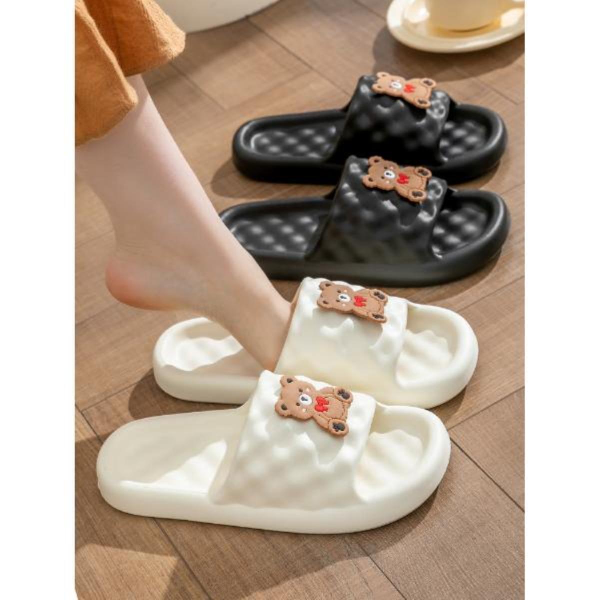 Women's Summer Slippers Indoor Household Thick-Soled Bathroom Bath Non-Slip Soft-Soled Eva Outdoor Slippers Men