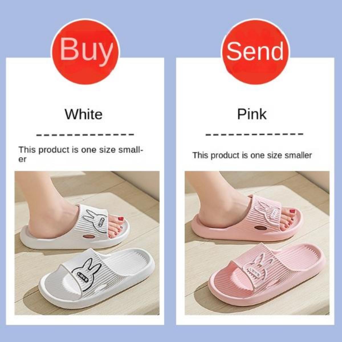 Buy One Get One Free Outdoor Slippers for Women Summer Indoor Household Bathroom Non-Slip Platform Eva Couple Slippers for Men