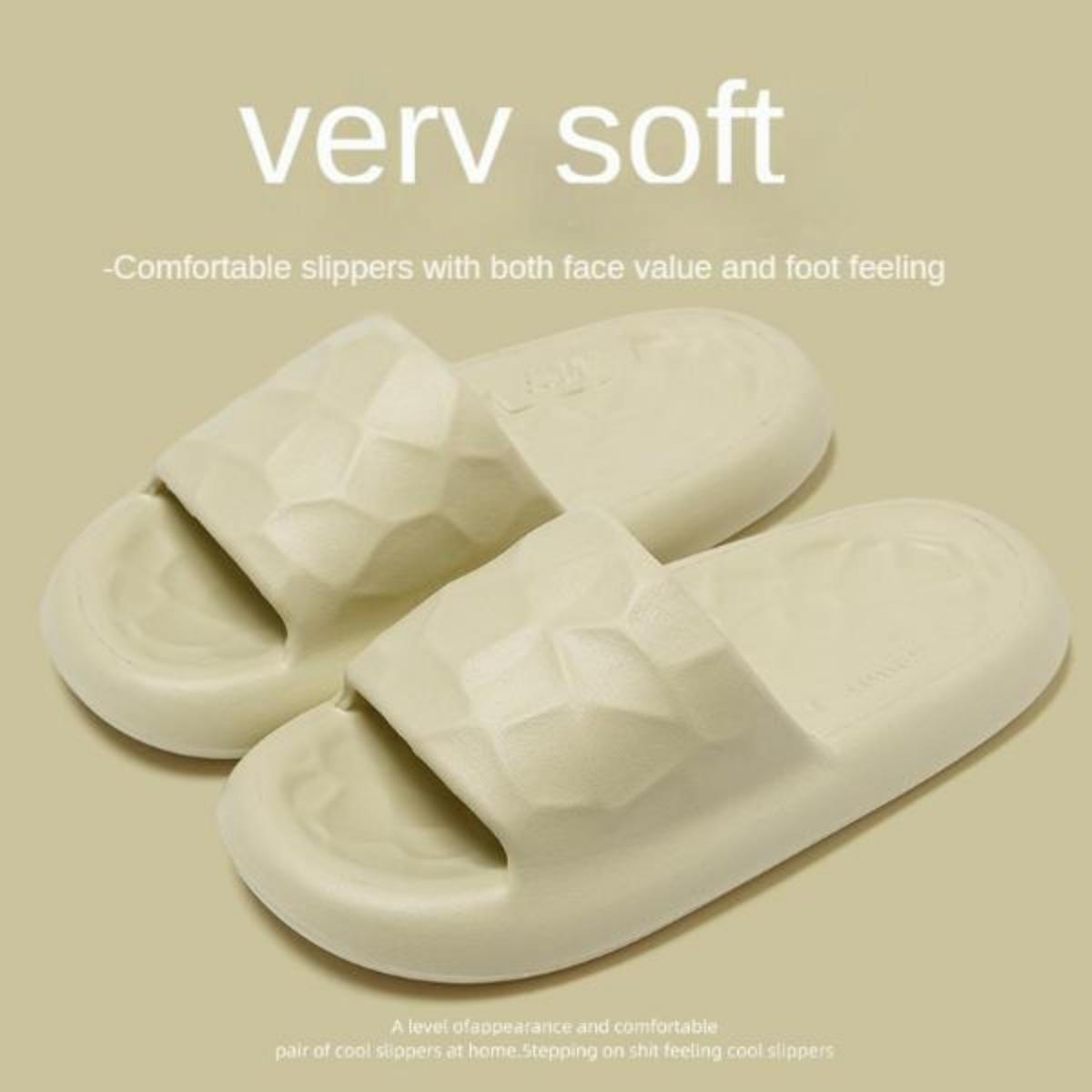 2023 New Summer Outerwear Slippers Women's Slippers Summer Indoor Home Non-Slip Thick Bottom Men's Bathroom Slippers