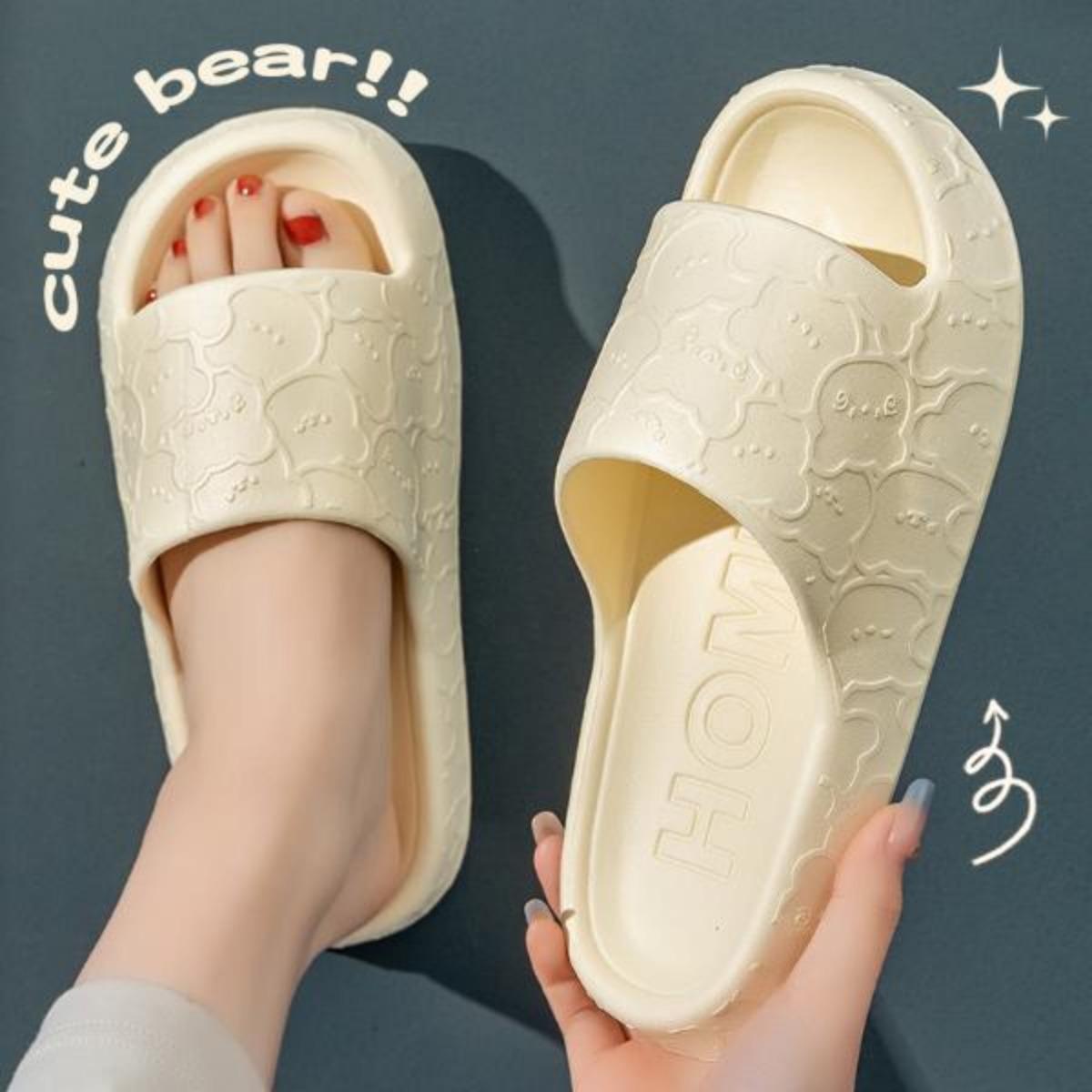 Summer Super Soft Comfortable Slippers Women's Cute Outdoor Slippers Bathroom Household Bath Non-Slip Couple Slippers