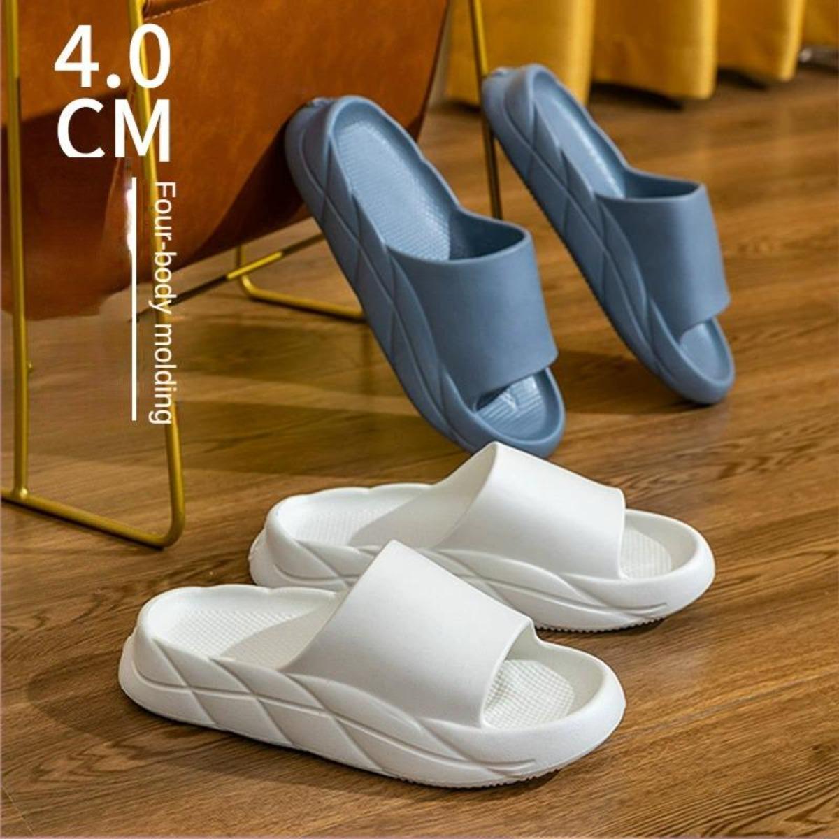 Thick Bottom Soft Bottom Eva Slippers Women's Summer Household Bath Non-Slip Home Indoor Slippers Men