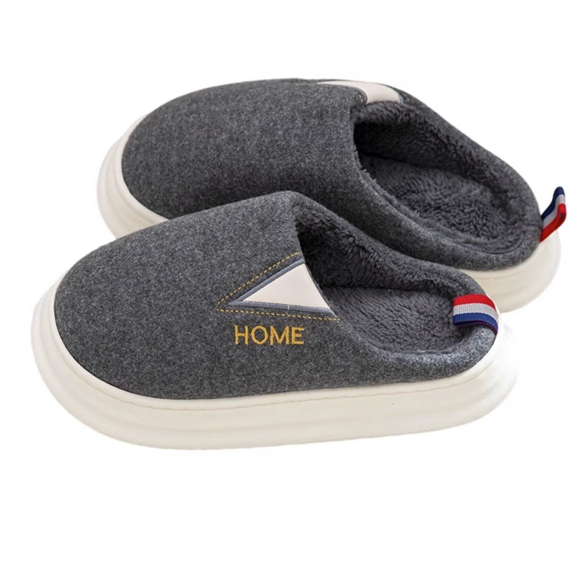 Cotton Slippers Men's Autumn and Winter Indoor Thickening Bottom Home Warm Non-Slip Soft Bottom Couples Cotton Shoes Women