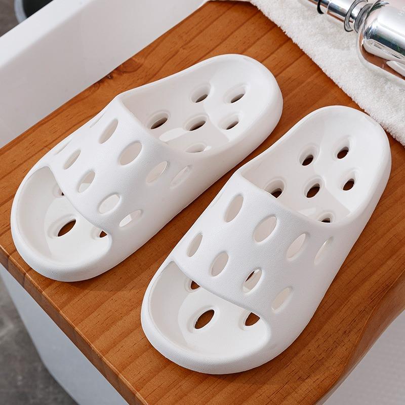 Bathroom Slippers Non-Slip Men's Summer Home Indoor Mute Hollow Shower Leaking Toilet Bathroom Slippers Ladies