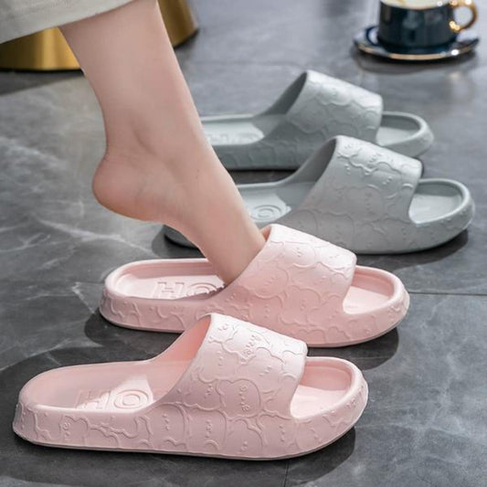 Summer Super Soft Comfortable Slippers Women's Cute Outdoor Slippers Bathroom Household Bath Non-Slip Couple Slippers