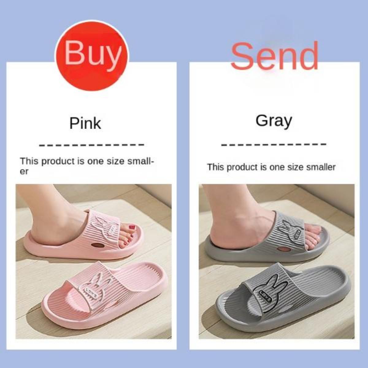 Buy One Get One Free Outdoor Slippers for Women Summer Indoor Household Bathroom Non-Slip Platform Eva Couple Slippers for Men