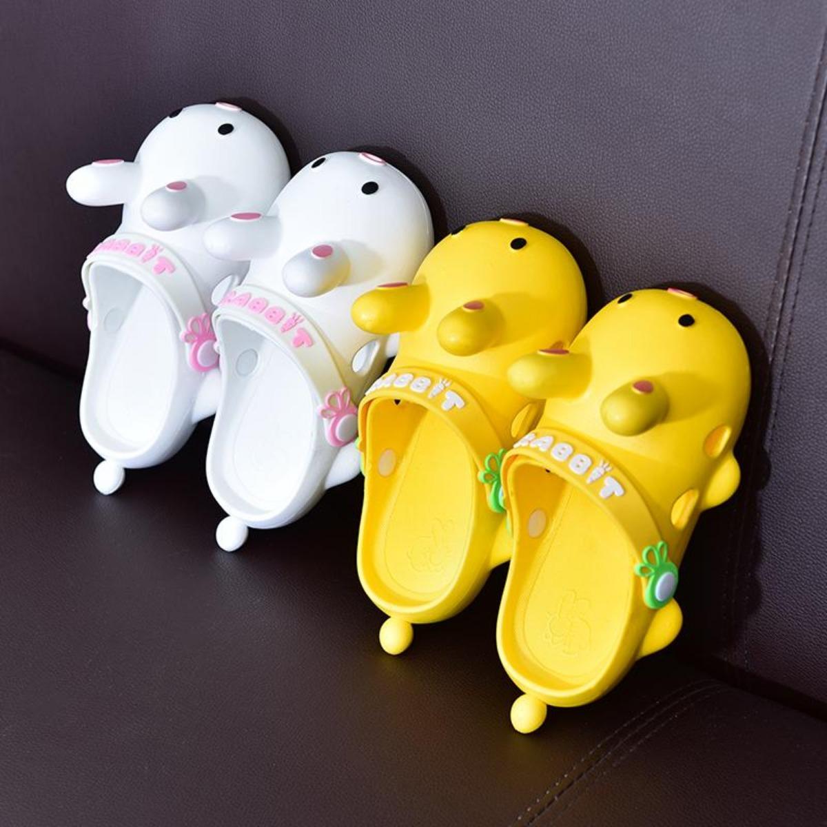 Summer Children's Slippers Boys and Girls Children's Non-Slip Cartoon Anti-Collision Cute Rabbit Hole Shoes Sandals