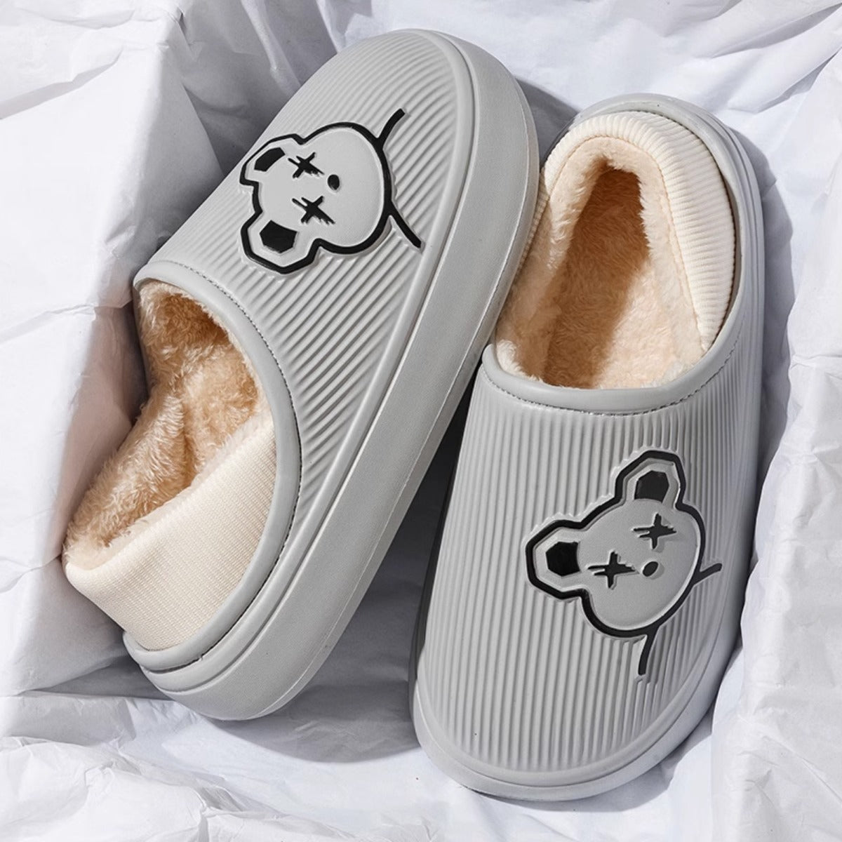 2023 New Waterproof Cotton Slippers Men's Bag Heel Autumn and Winter Indoor Home Non-Slip Couples Cotton Shoes Female Confinement Shoes