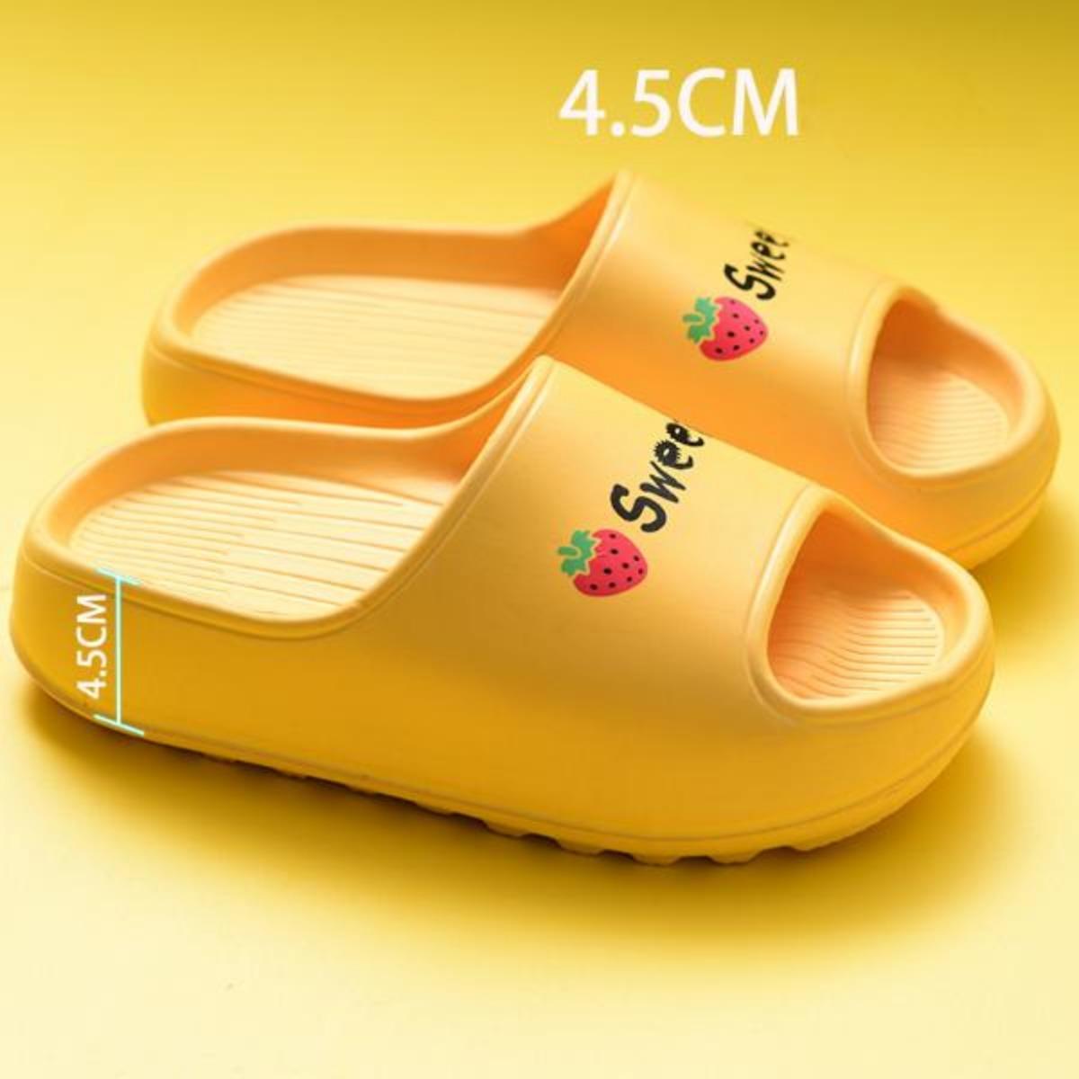 Super Thick Bottom Slippers for Women Summer Outdoor Wear Home Non-Slip Bathroom Mute Indoor Home Soft Bottom Couple Men's Slippers