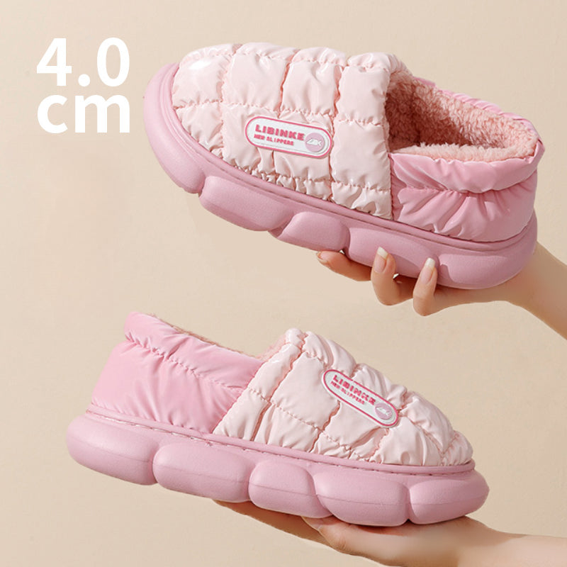 Cotton Slippers Women's Bag Heel Postpartum Autumn and Winter Warm Men's Indoor Home Thick Bottom Couple Outdoor Cotton Shoes