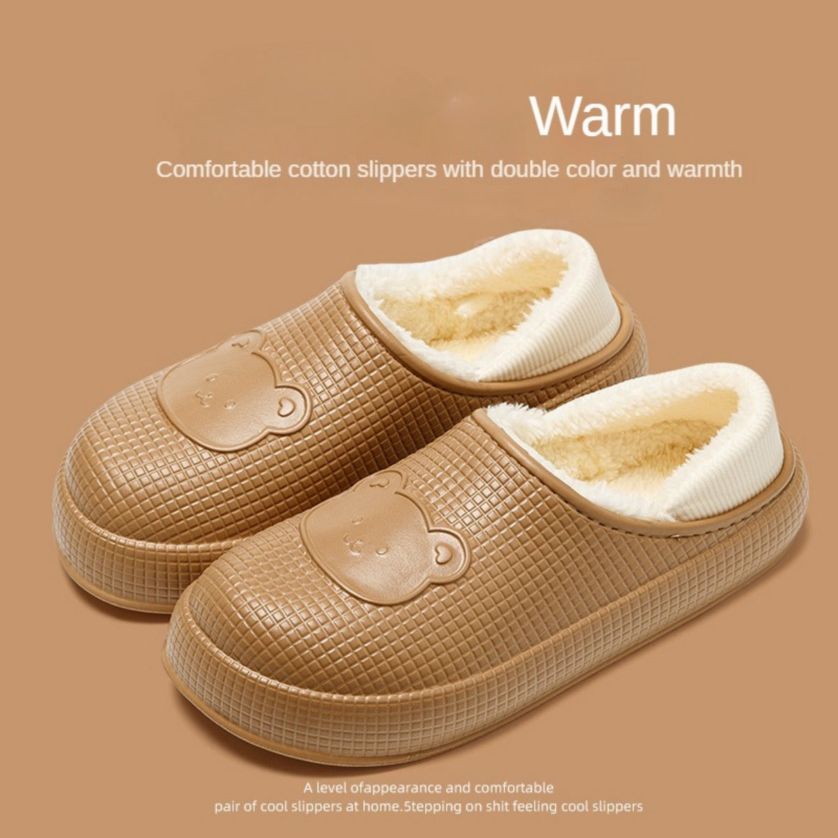 2023 New Waterproof Cotton Slippers Men's Bag Heel Autumn and Winter Indoor Home Non-Slip Couples Cotton Shoes Female Confinement Shoes