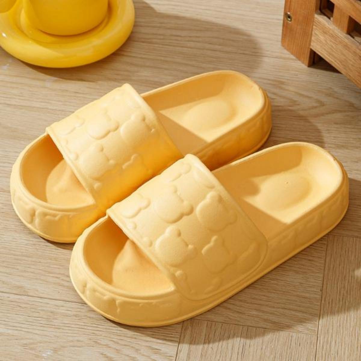 Slip-on Slippers for Women Summer Outdoor 2022 New Bathroom Bath Non-Slip Indoor Household Platform Slippers