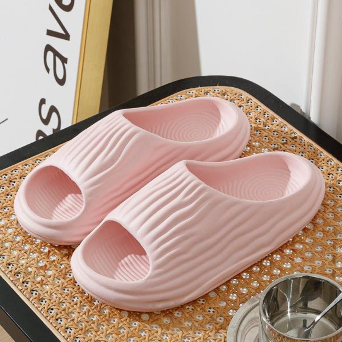 Summer Women's  Slippers for Couples Thick Bottom Soft Bottom Indoor Home Outdoor Bathroom Bath Non-Slip Slippers