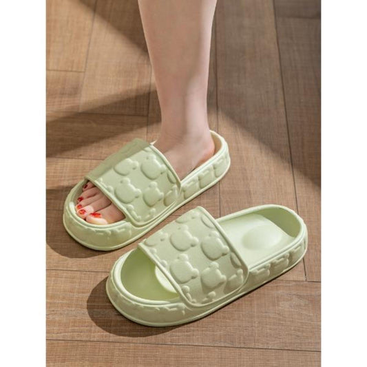 Slip-on Slippers for Women Summer Outdoor 2022 New Bathroom Bath Non-Slip Indoor Household Platform Slippers