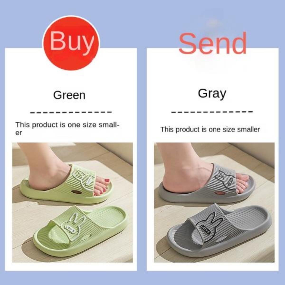 Buy One Get One Free Outdoor Slippers for Women Summer Indoor Household Bathroom Non-Slip Platform Eva Couple Slippers for Men