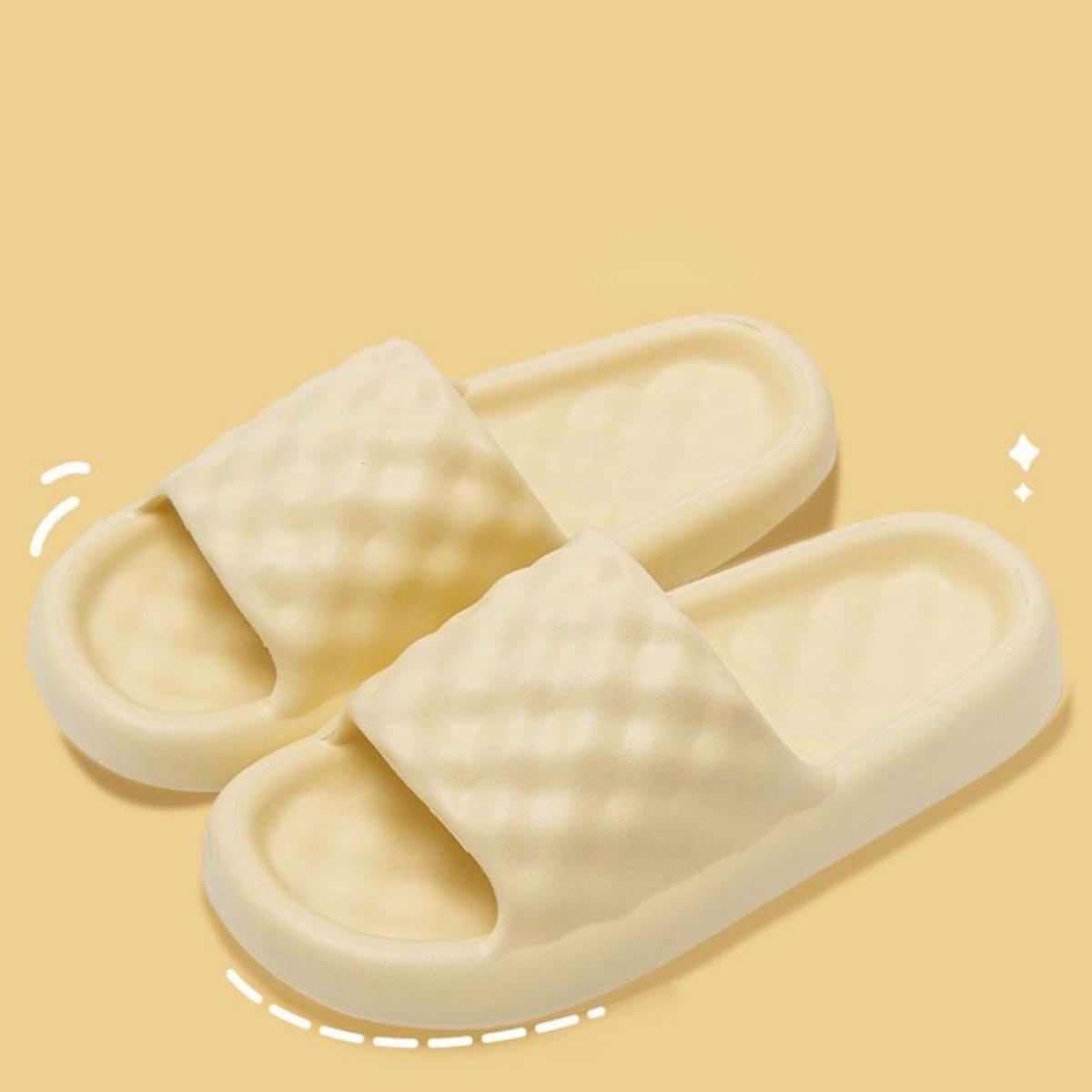 2023 New Slippers Men's Summer Wear Anti-odor Slippers Home Bathroom Soft Bottom Non-slip Couple Slippers