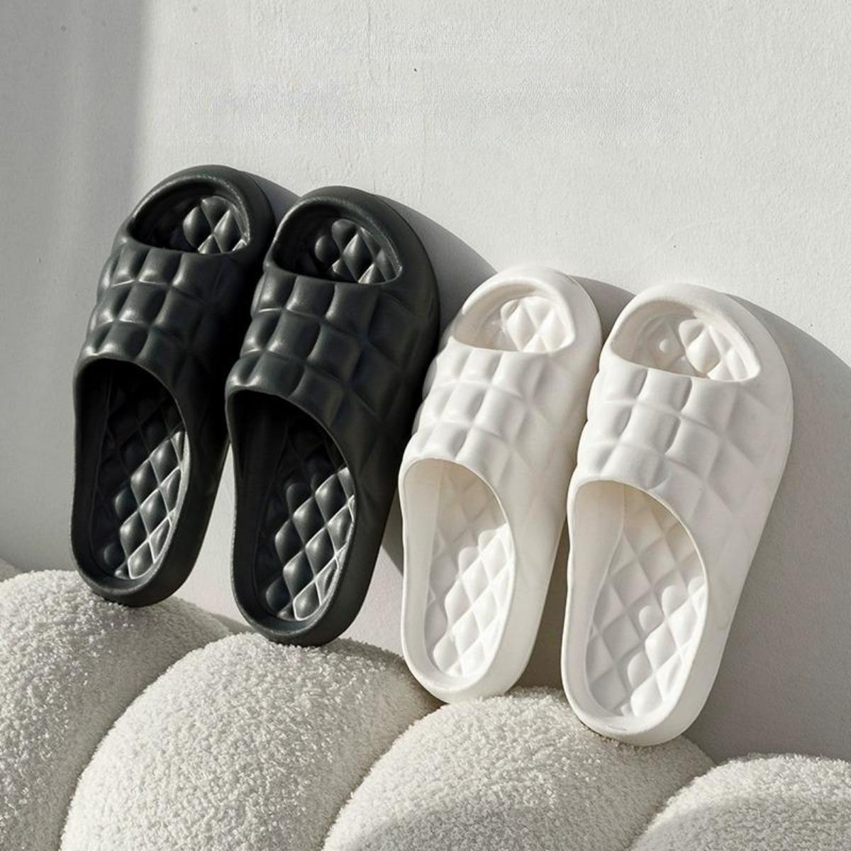 Buy One Get One Free Slippers for Women Summer Indoor Non-Slip Bath Mute Home Summer Household Bathroom Slippers for Men