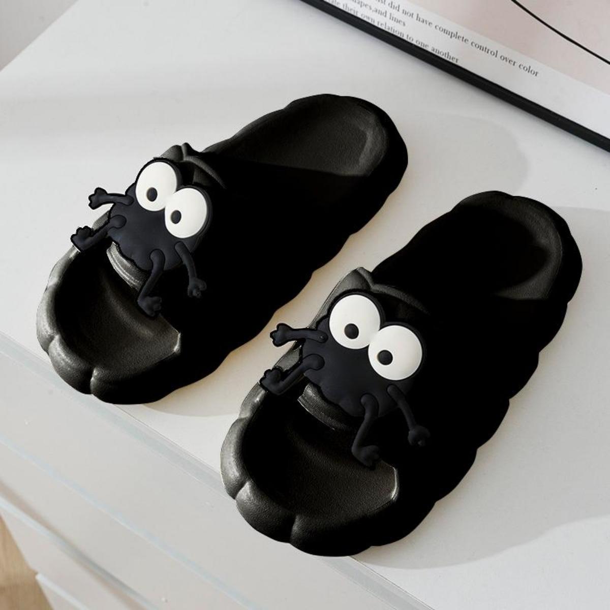 Women's Summer Indoor Home Bathroom Bath Non-Slip Cute Rabbit Shit Slippers Summer Outerwear