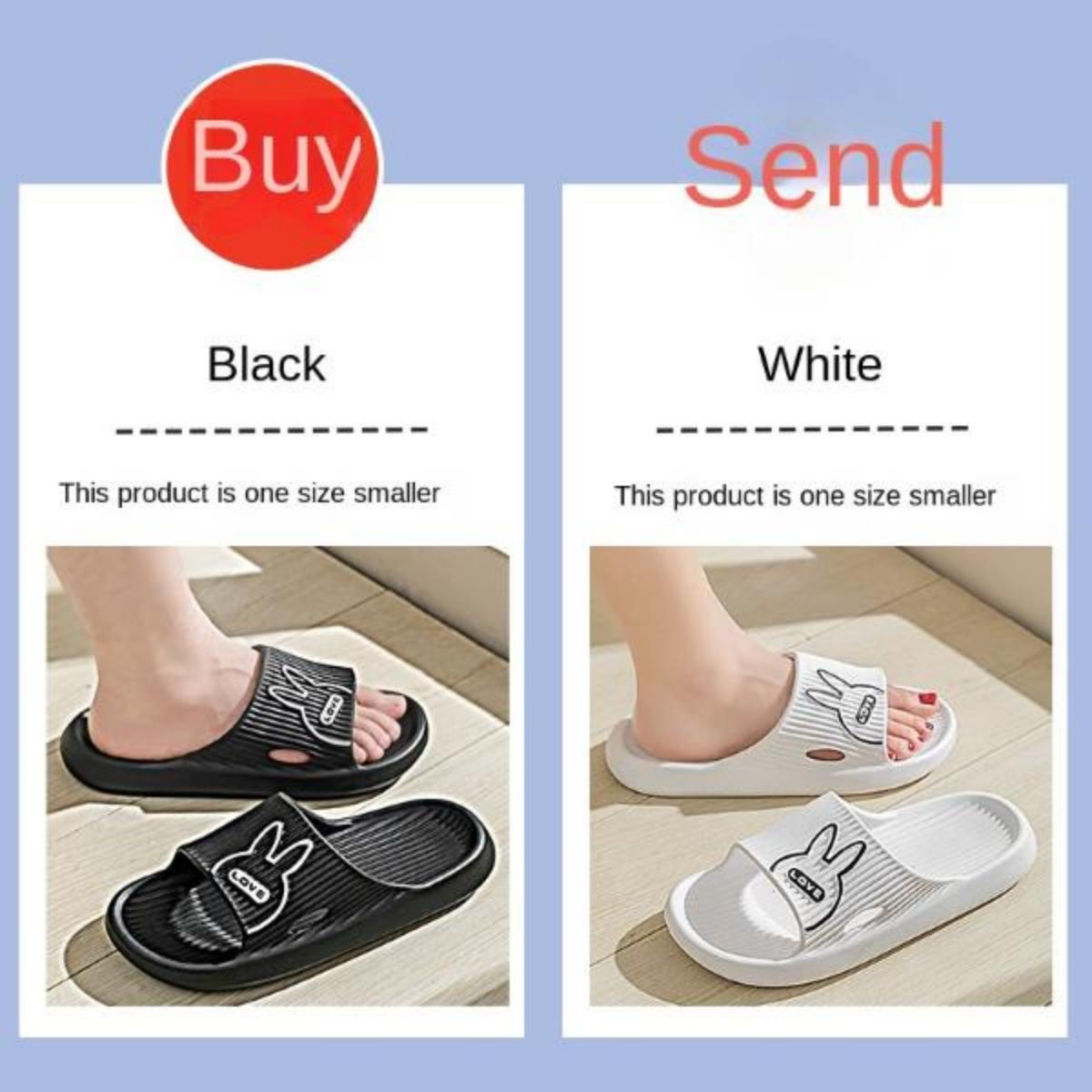 Buy One Get One Free Outdoor Slippers for Women Summer Indoor Household Bathroom Non-Slip Platform Eva Couple Slippers for Men