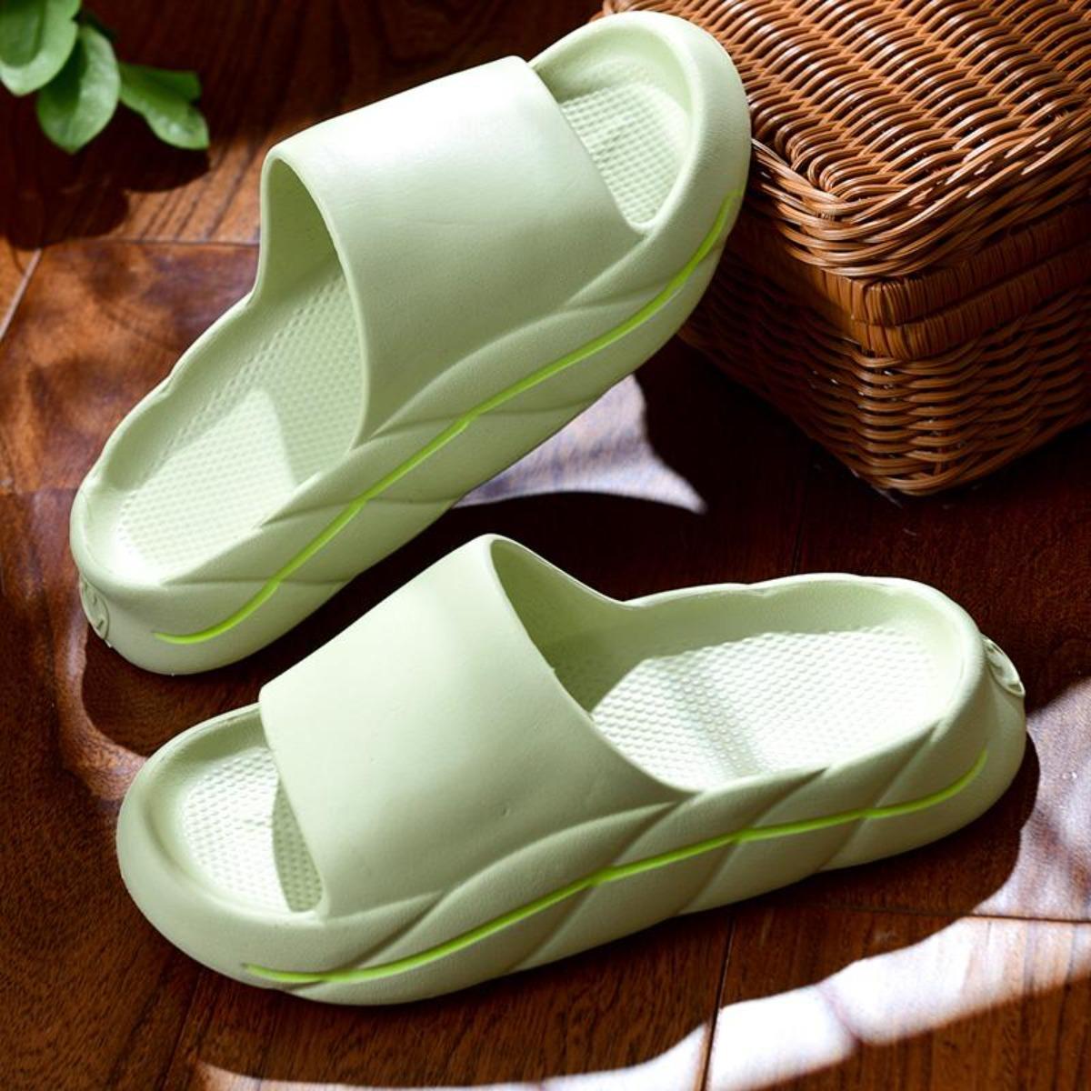 Thick Bottom Soft Bottom Eva Slippers Women's Summer Household Bath Non-Slip Home Indoor Slippers Men