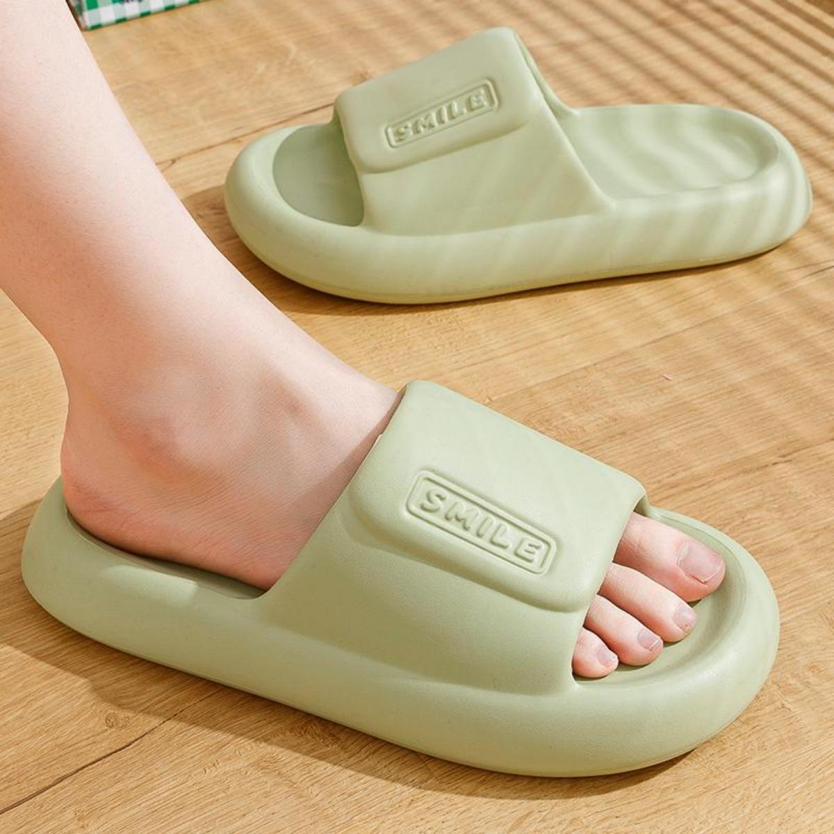 Soft and Comfortable Women's Slippers Summer Home Indoor Non-Slip Soft Bottom Eva Mute High-Grade Sense Couples Sandals Women