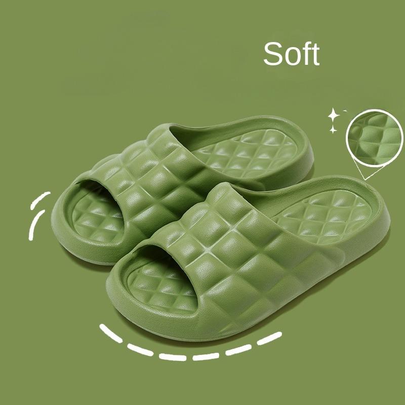 Bathroom Slippers for Women Summer Home Bath Leaking Quick-Drying Hollow Non-Slip Couple Indoor Home Slippers for Men