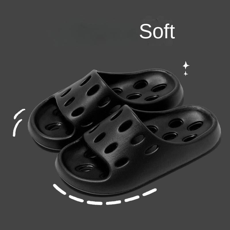 Bathroom Slippers for Women Summer Home Bath Leaking Quick-Drying Hollow Non-Slip Couple Indoor Home Slippers for Men