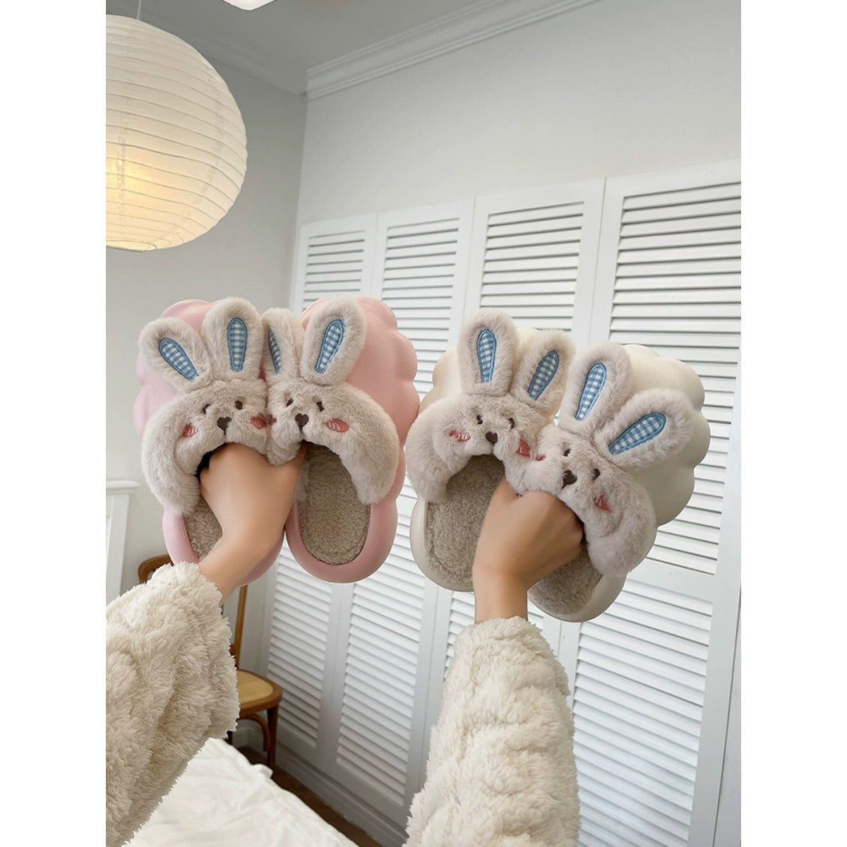 Removable Cotton Slippers For Women In Autumn and Winter Indoor And Outdoor Home Thick-soled Waterproof Warm Furry Slippers