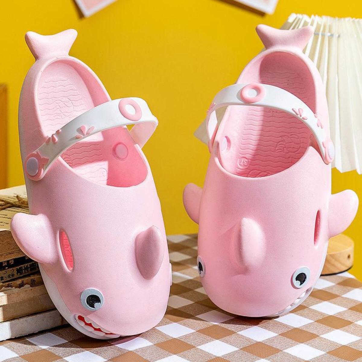 Shark Sandals Women's Summer Household Indoor Non-Slip Bathroom Bath Thick Bottom for Outdoors Couple Slippers Men