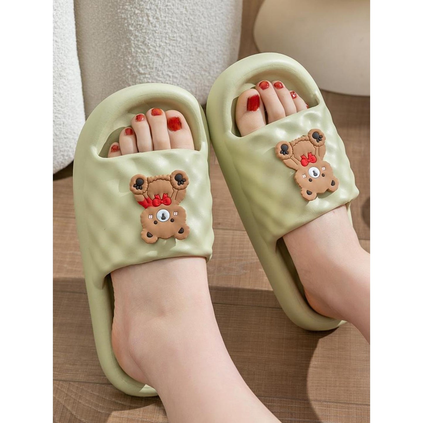 Women's Summer Slippers Indoor Household Thick-Soled Bathroom Bath Non-Slip Soft-Soled Eva Outdoor Slippers Men