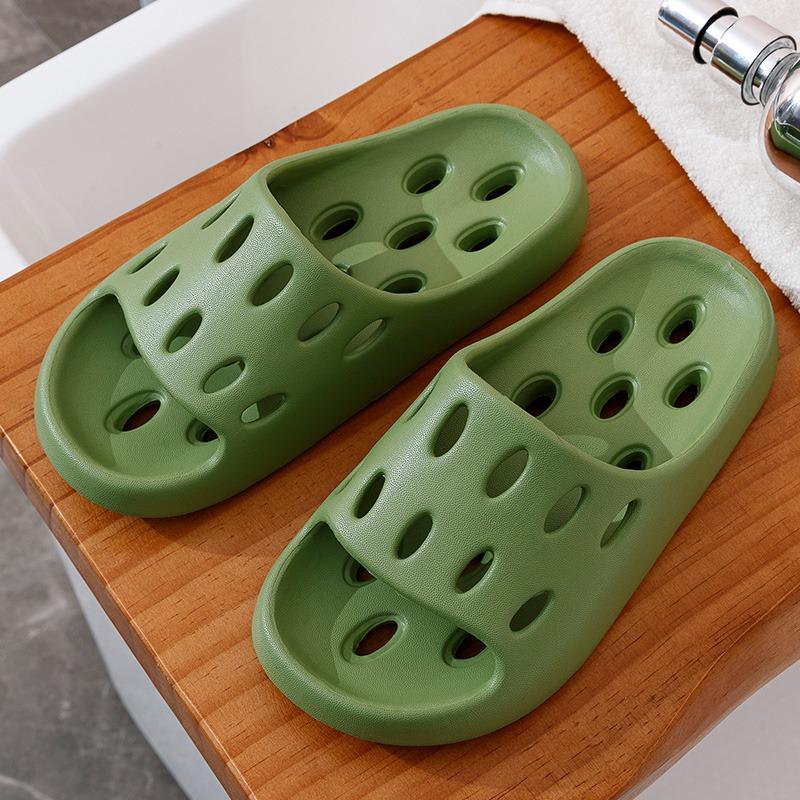 Bathroom Slippers Non-Slip Men's Summer Home Indoor Mute Hollow Shower Leaking Toilet Bathroom Slippers Ladies