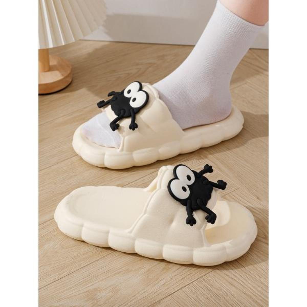 Cute Little Briquette Couple Slippers Women's Summer Outdoor Wear Shit Feeling Men's Home Indoor Non-Slip Silent High-Grade Feeling