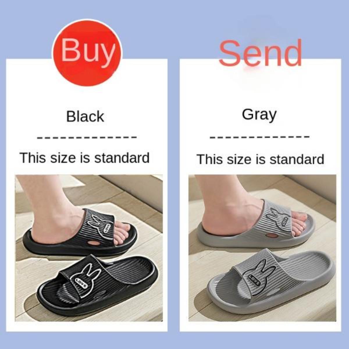 Buy One Get One Free Outdoor Slippers for Women Summer Indoor Household Bathroom Non-Slip Platform Eva Couple Slippers for Men