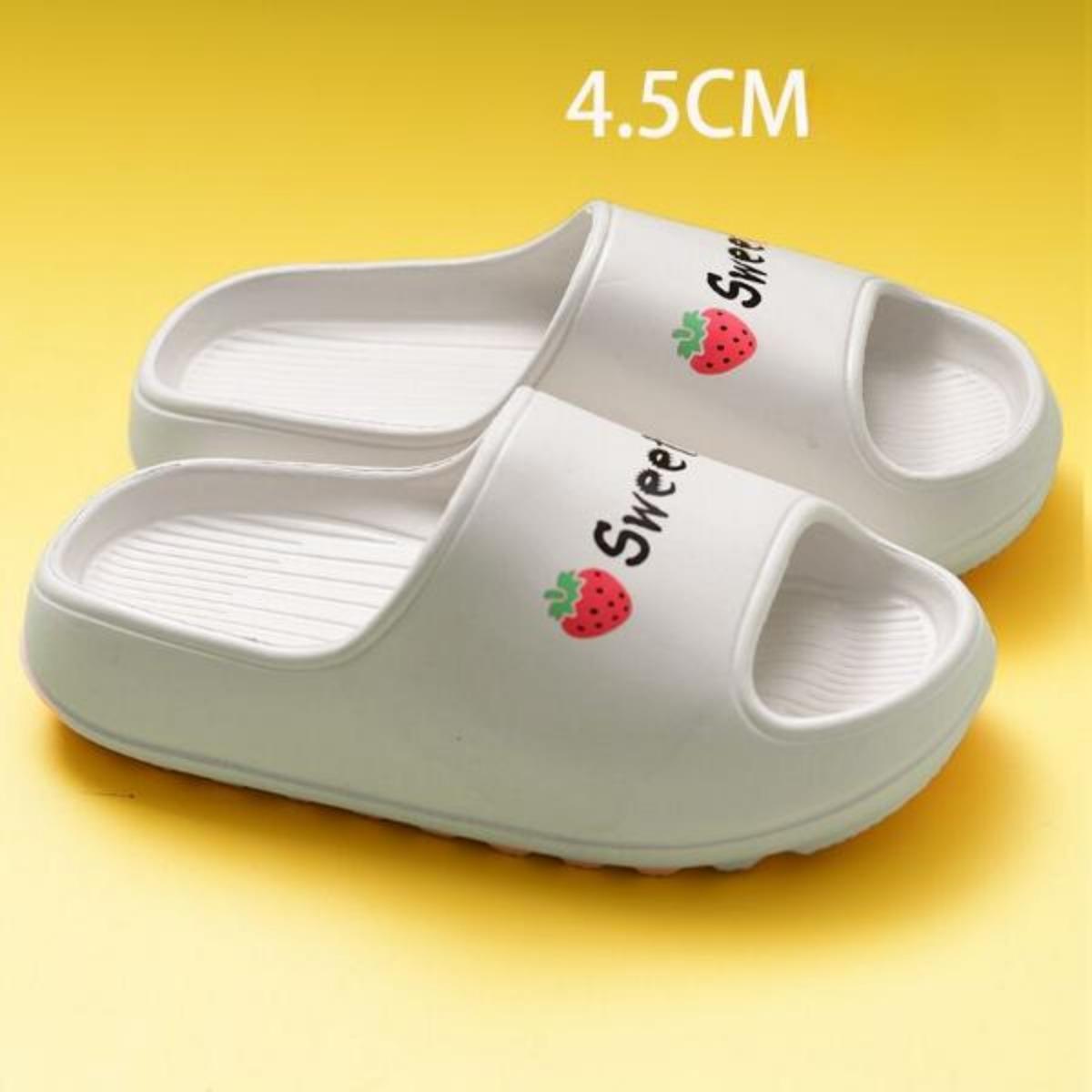 Super Thick Bottom Slippers for Women Summer Outdoor Wear Home Non-Slip Bathroom Mute Indoor Home Soft Bottom Couple Men's Slippers