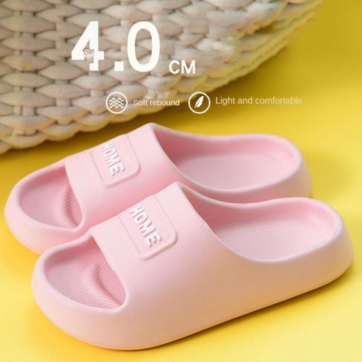 Women's Summer Indoor Outdoor Home Bathroom Non-Slip Bath Soft Bottom Poop Feeling Couple Thick Bottom Slippers Men's Outdoor Wear