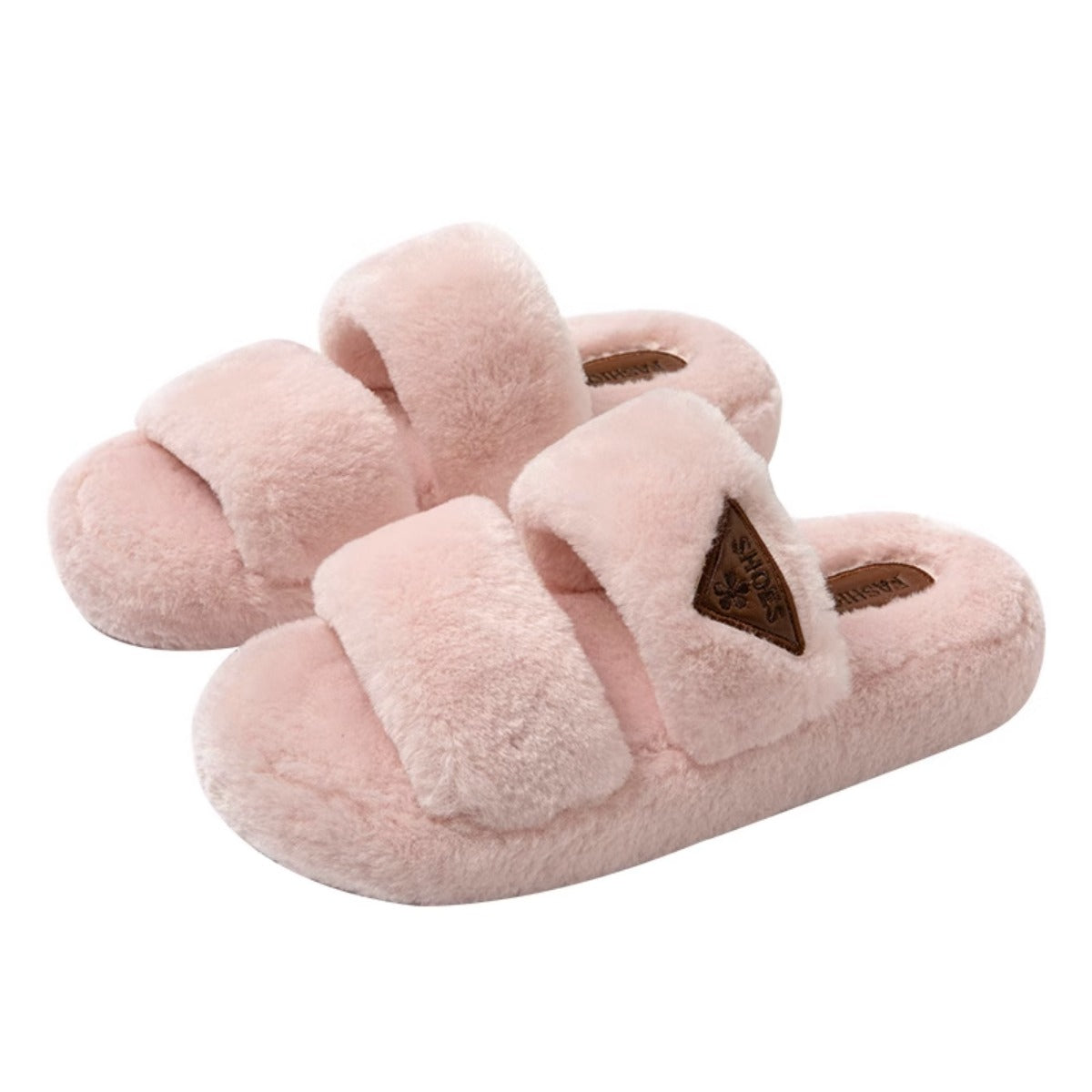 2023 New Women Plush Slippers for Outdoor Wear Korean Version Ins Shoes Autumn and Winter Indoor Plush Cotton Slippers for Women