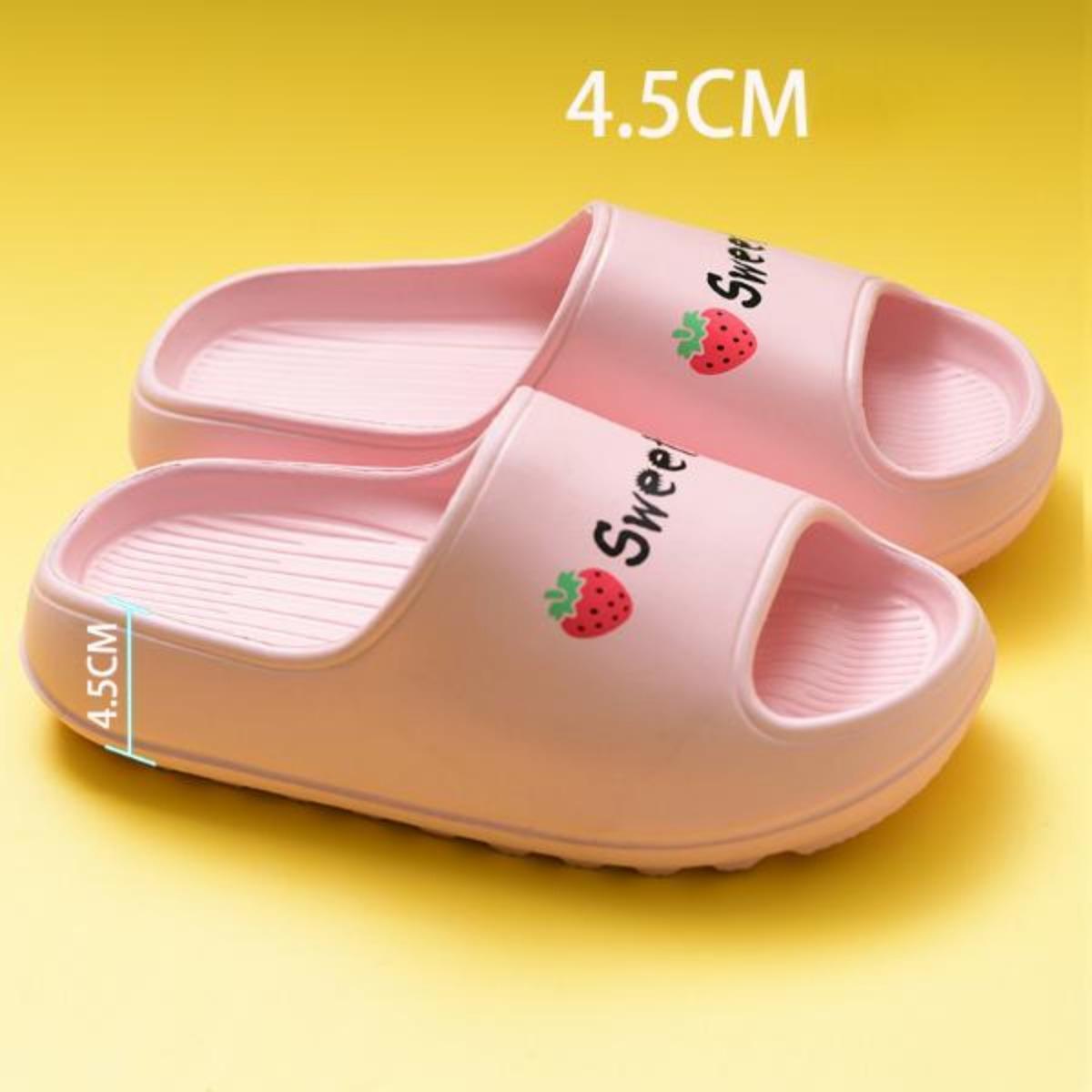 Super Thick Bottom Slippers for Women Summer Outdoor Wear Home Non-Slip Bathroom Mute Indoor Home Soft Bottom Couple Men's Slippers