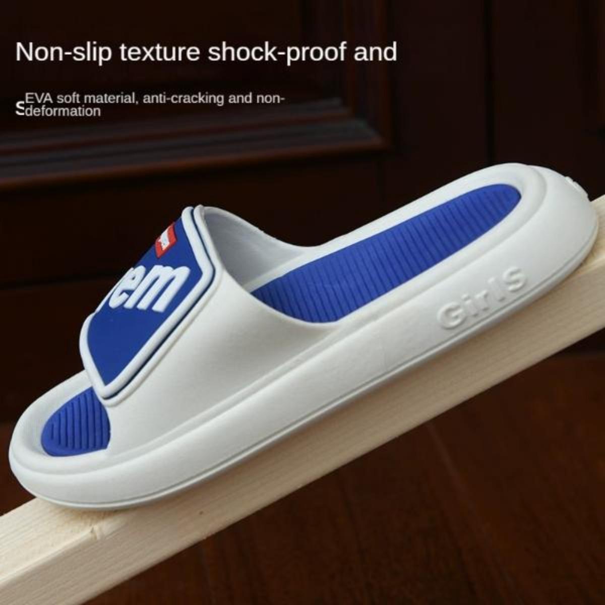 Outdoor Children's Thick-Soled Slippers Indoor Slippers Summer Bathroom Bath Non-Slip Household Couple Slippers